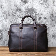 Load image into Gallery viewer, mens cowhide zipper bag for work order now
