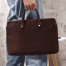 Load image into Gallery viewer, mens genuine leather laptop messenger bag purchase
