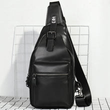 Load image into Gallery viewer, mens leather bag with phone and document pocket
