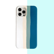 Load image into Gallery viewer, Rainbow &amp; Colorful Silicone iPhone Case with Microfiber Lining
