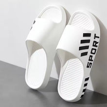 Load image into Gallery viewer, non-slip shower slippers men white
