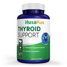 Load image into Gallery viewer, NusaPure Thyroid Support Supplement – 120 Non-GMO Capsules
