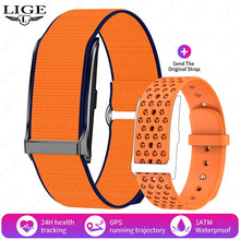 Load image into Gallery viewer, orange fitness tracker
