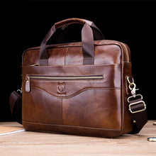 Load image into Gallery viewer, order cowhide leather shoulder messenger bag
