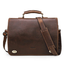 Load image into Gallery viewer, order premium leather mens briefcase polyester lining
