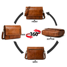 Load image into Gallery viewer, padded cotton lined leather crossbody bag
