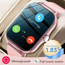 Load image into Gallery viewer, pink smart watch with call feature for sale
