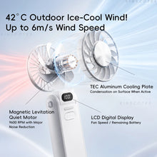 Load image into Gallery viewer, portable ice cool fan 100 speeds foldable lightweight fan

