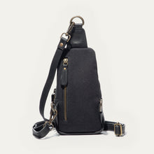 Load image into Gallery viewer, premium leather sling bag vs canvas bag
