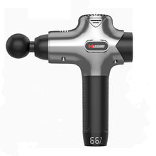 Load image into Gallery viewer, professional percussion massage gun dark blue silver grey black
