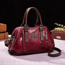 Load image into Gallery viewer, purplish red leather shoulder bag women buy

