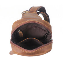 Load image into Gallery viewer, retro brown crazy horse leather crossbody bag buy
