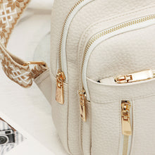 Load image into Gallery viewer, retro crossbody bag gold zipper boho strap
