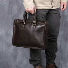 Load image into Gallery viewer, retro leather business bag buy online
