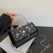 Load image into Gallery viewer, rhinestone chain crossbody bag women glitter
