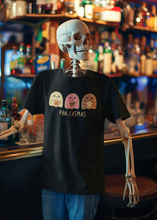 Load image into Gallery viewer, Pantasmas Ghost Pan Dulce Conchas T-shirt | Halloween, Boo Scary Spooky Horror Costume Latino | Heavyweight Cotton
