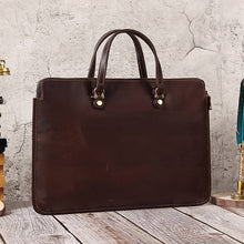 Load image into Gallery viewer, scalp cowhide laptop shoulder bag men order online
