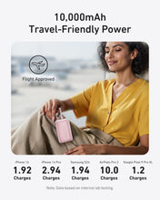 Load image into Gallery viewer, slim power bank with built-in USB-C cable for daily commute
