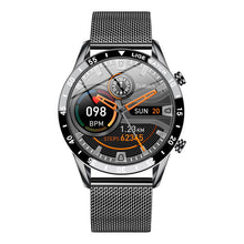 Load image into Gallery viewer, smart watch mesh belt silver heart rate blood pressure
