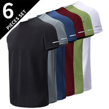 Load image into Gallery viewer, solid color sports tshirt 6 piece set
