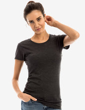 Load image into Gallery viewer, Women's Crew Neck Tee Charcoal Heather
