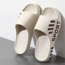Load image into Gallery viewer, thick sole bathroom slippers khaki
