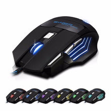 Load image into Gallery viewer, 5500 DPI USB Wired Gaming Mouse with LED Breathing Light &amp; Fire Button
