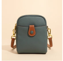 Load image into Gallery viewer, top layer cowhide small square bag
