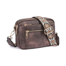 Load image into Gallery viewer, triple zipper women daily bag floral strap order
