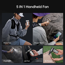Load image into Gallery viewer, turbo jet handheld fan 100 speed settings USB rechargeable
