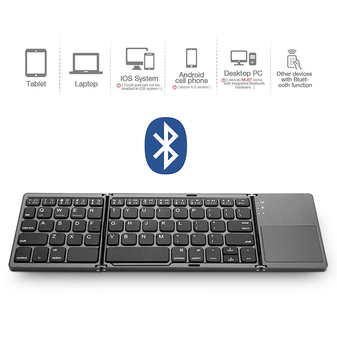 StitchGreen foldable keyboard folding wireless bluetooth tastatur mouse and keyboard for apple