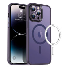 Load image into Gallery viewer, StitchGreen Matte Clear PC Wireless Charging Phone Case for iPhone 14 iPhone 14 Pro iPhone 14 Plus iPhone 14 Pro Max Shockproof Magnetic Phone Case
