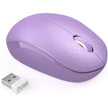 Load image into Gallery viewer, StitchGreen Noiseless 2.4GHz Wireless Mouse for Laptop Portable Mini Mute Mouse Silent Computer Mouse for Desktop Notebook PC
