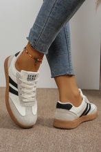 Load image into Gallery viewer, varsity lace up shoes women white

