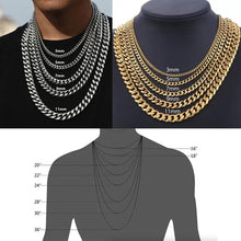 Load image into Gallery viewer, waterproof gold chain necklace
