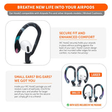 Load image into Gallery viewer, WC HookZ - Over Ear Hooks for Airpods Pro 1, 2 &amp; Airpods 1, 2, 3
