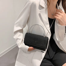 Load image into Gallery viewer, women glitter bag flap cover chain strap
