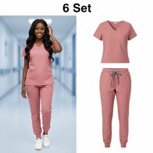 Load image into Gallery viewer, women's veterinary scrub top set buy
