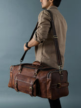 Load image into Gallery viewer, womens leather travel bag

