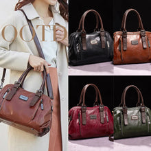 Load image into Gallery viewer, womens pu leather crossbody bag splicing design
