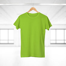 Load image into Gallery viewer, StitchGreen Women&#39;s Round Neck 100% Cotton 180 GSM Green T-Shirt - StitchGreen
