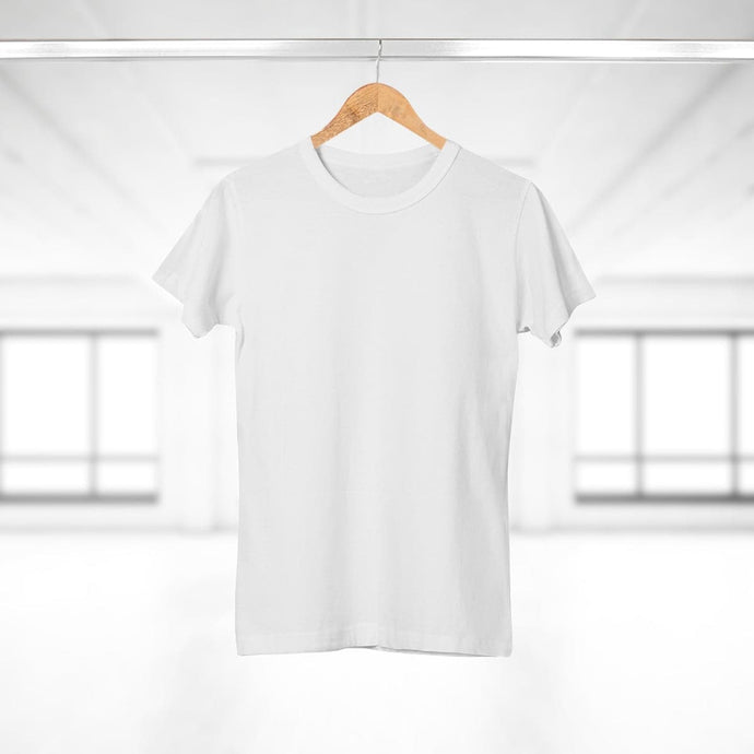 StitchGreen Women's Round Neck 100% Cotton 180 GSM White T-Shirt - StitchGreen