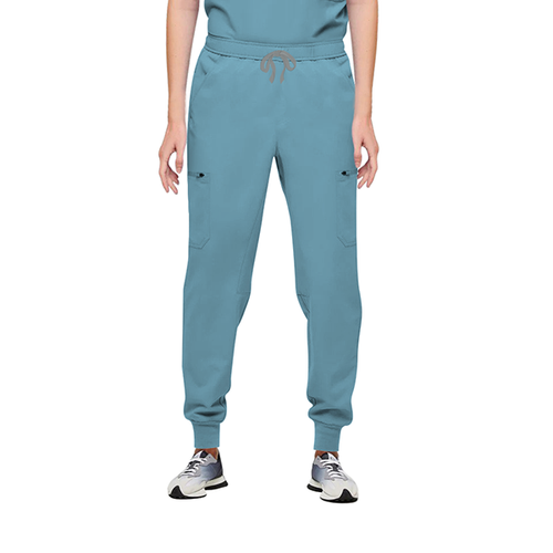StitchGreen Women's Ceil Blue Jogger Scrub Pants (Minimum Quantity 50 Pieces) - StitchGreen