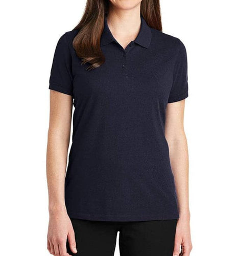 StitchGreen Women's Navy Color high quality 100% Cotton Polo T-Shirt with Collar (For Wholesale) - StitchGreen