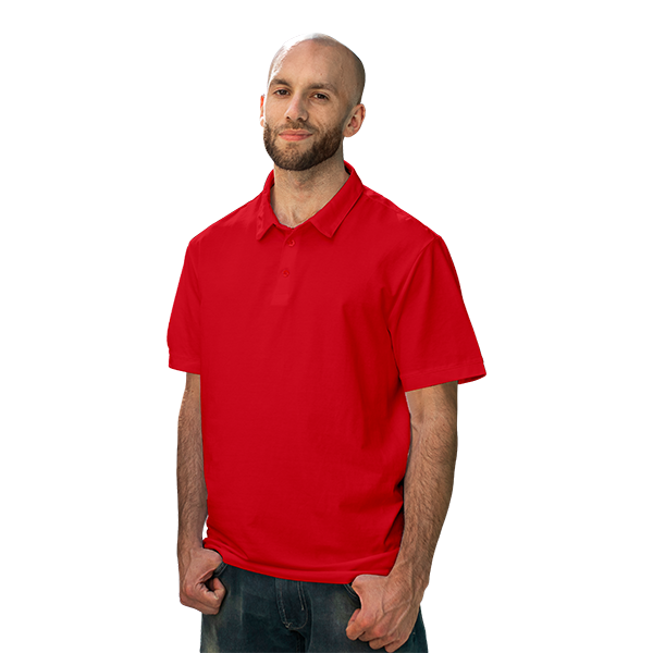 StitchGreen Red Color high quality 100% cotton polo shirt with collar (For Wholesale)