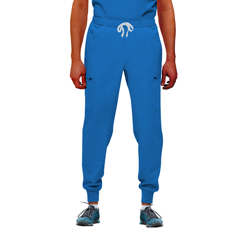 StitchGreen Men's Royal Blue Jogger Scrub Pants (Minimum Quantity 50 Pieces) - StitchGreen
