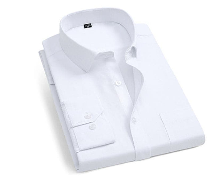 StitchGreen men's white long sleeved formal shirt (Wholesale Minimum Quantity 100 Pieces) - StitchGreen