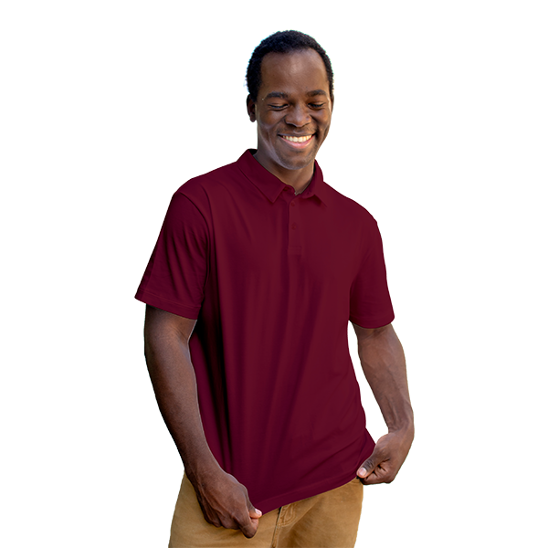 StitchGreen Maroon Color high quality 100% cotton polo shirt with collar (For Wholesale)